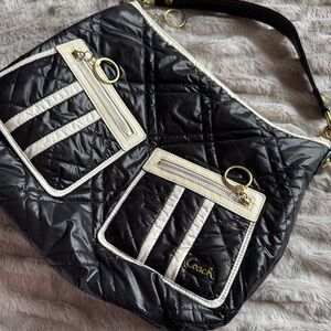 Vintage Coach Poppy Quilted Shoulder Bag